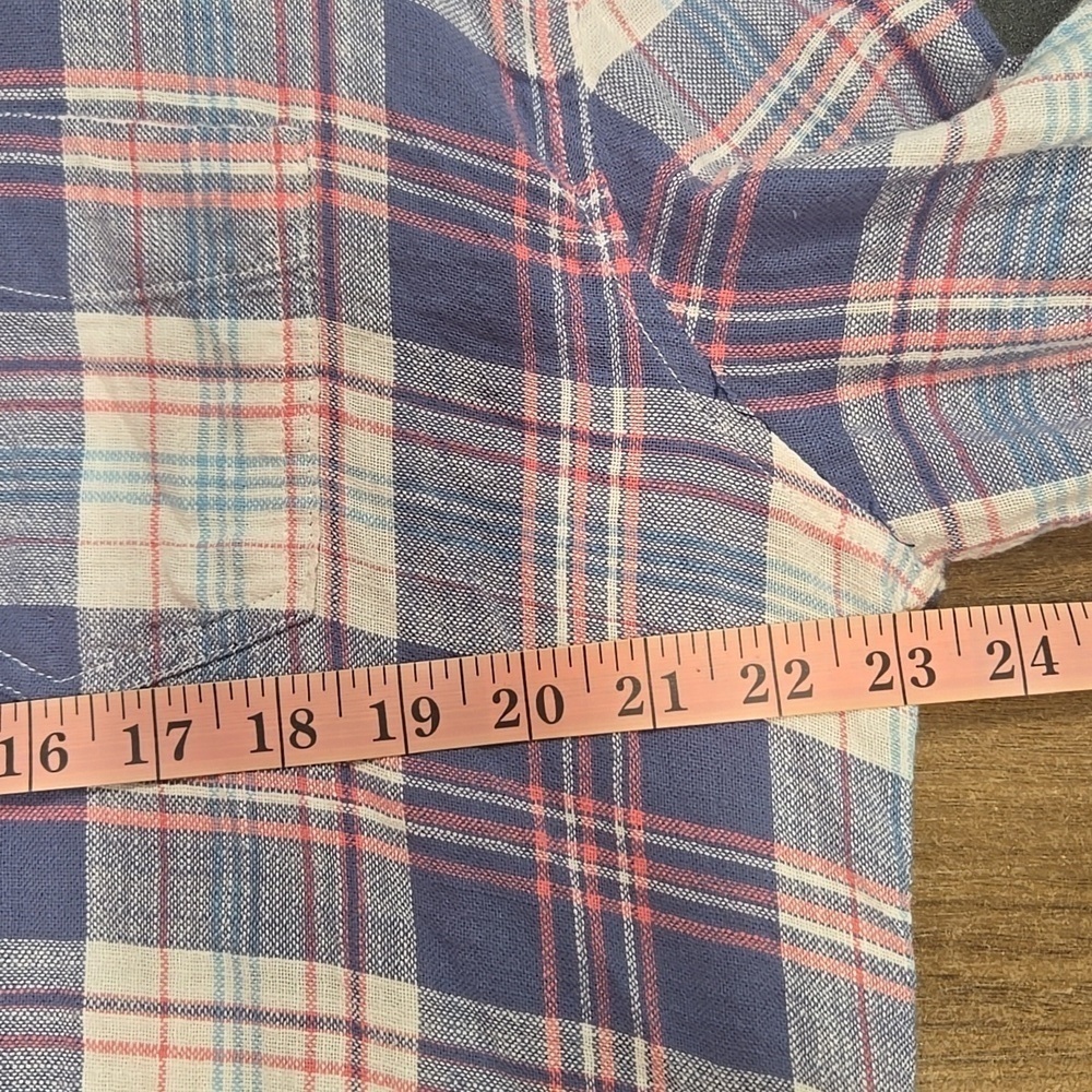 Rails-Wyatt in 'Ocean Tangerine' 100% Cotton Long Sleeve Button Down-Size XL - Picture 14 of 17